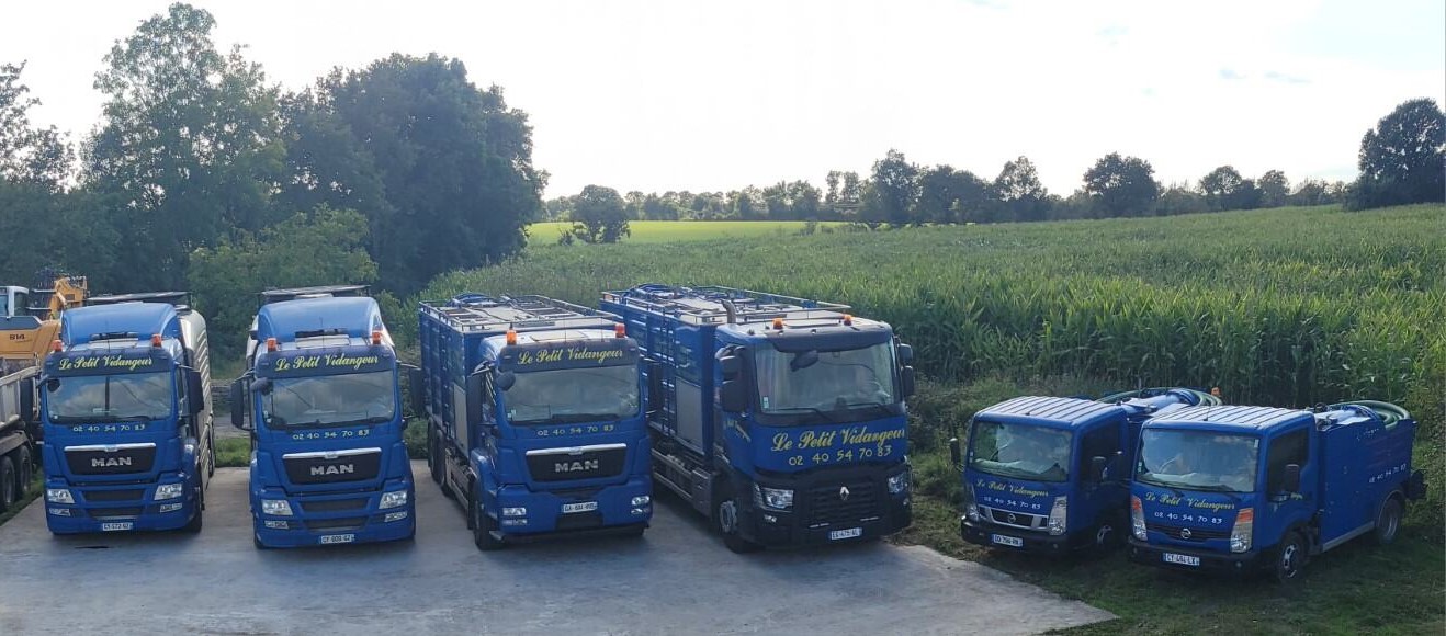 Camions bleu Le Petit Vidangeur