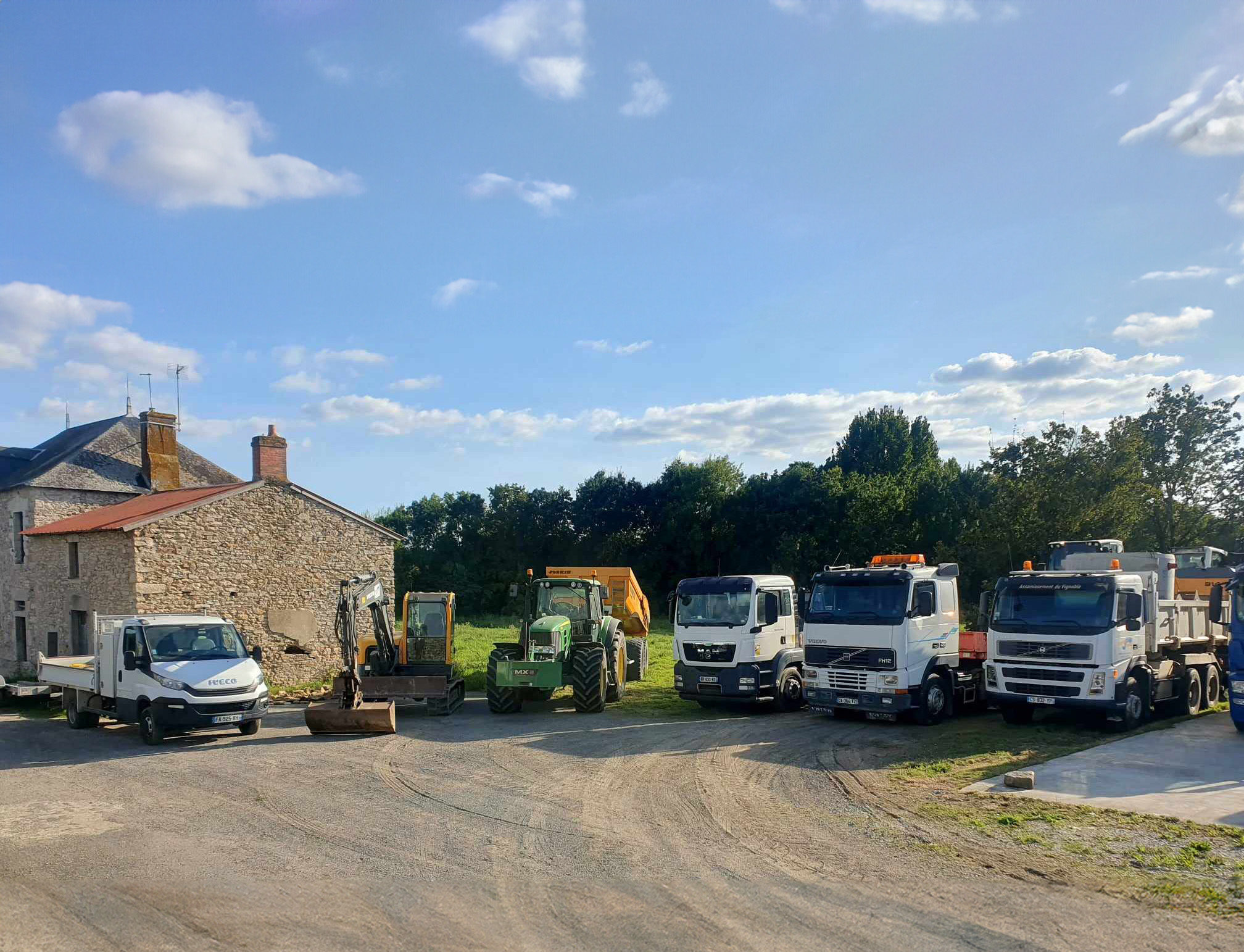 Camions utilisés pour le terrassement